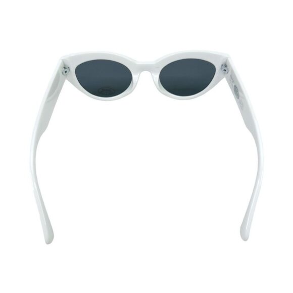 Petals & Peacocks x Zumiez Round Retro Sunglasses - White - One Size - Picture 6 of 8